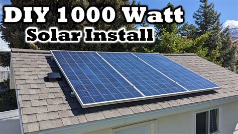 1000w DIY Solar Panel Install - DIY Channel - The Home of "Do it yourself"