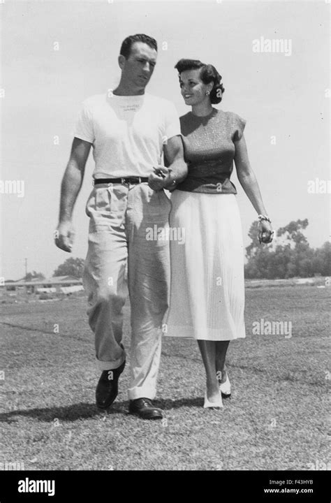 JANE RUSSELL (1921-2011) US film actress with first husband footballer ...