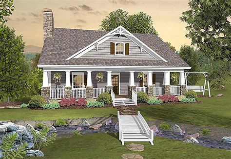 Country Craftsman With Matching Back Porches - 20109GA | Architectural ...