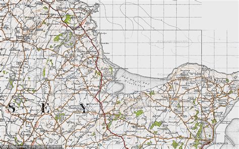 Historic Ordnance Survey Map of Red Wharf Bay, 1947