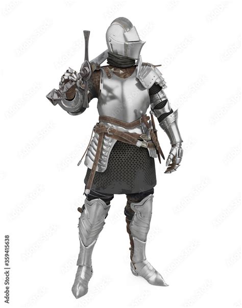 Medieval Knight Armor Isolated Stock Illustration | Adobe Stock