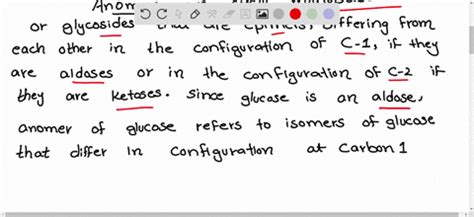 SOLVED:The term anomers of glucose refers to [2006] (a) isomers of ...