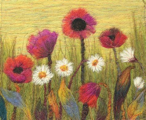 Needle felting kit (Golden Poppies)