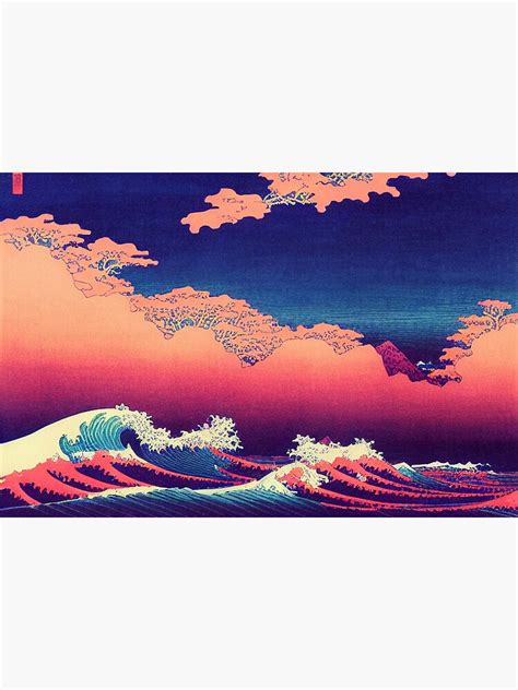 "Hokusai/Modern style wave painting" Sticker for Sale by WellThisIsit ...