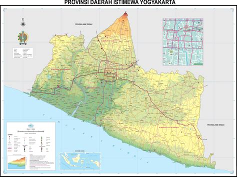 Peta Provinsi Daerah Istimewa Yogyakarta