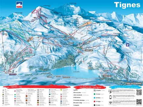 Tignes piste map - Ontheworldmap.com