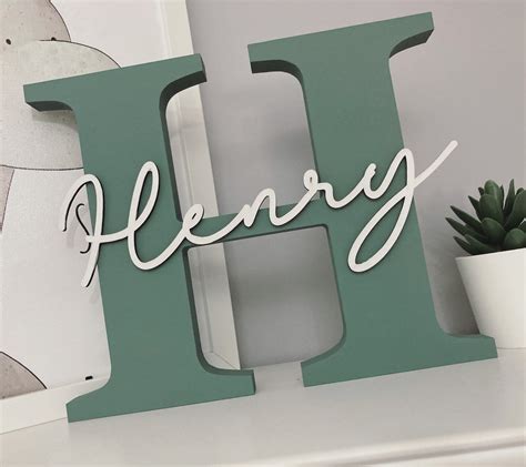 Nursery Letters Wooden Letters Nursery Decor New Baby - Etsy