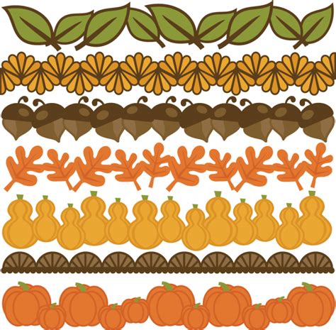 Thanksgiving Borders Set SVG cut files for scrapbooking thanksgiving ...