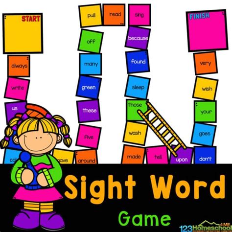 Free Printable 2nd Grade Sight Words Game – Open Edutalk