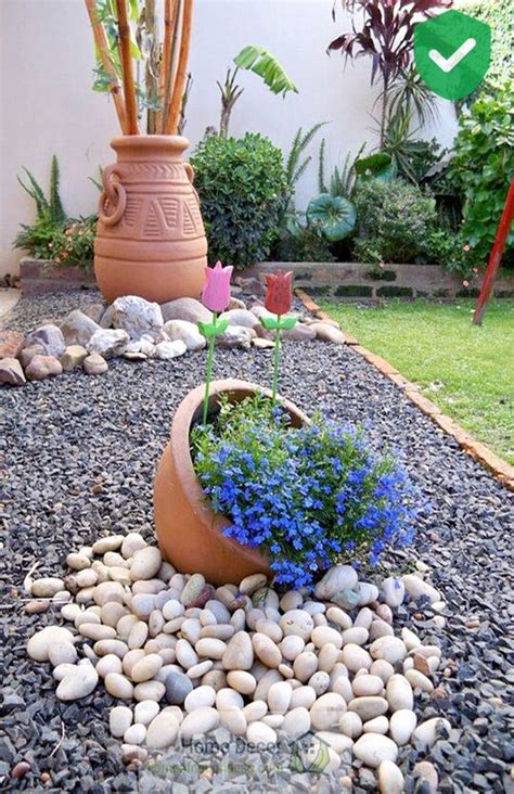 30 Wonderful DIY ideas with stone flower beds | My desired home