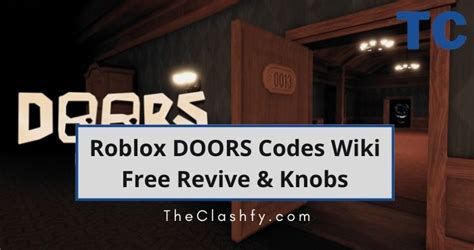 Roblox DOORS Codes Wiki 2022 Free Revive & Knobs