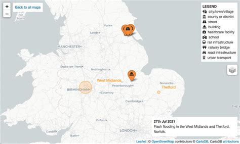 Urban Flash Floods in England