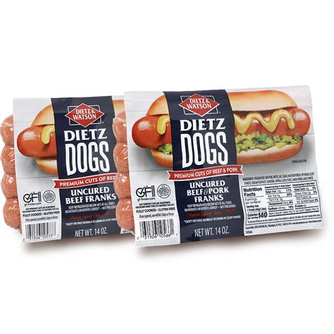 Dietz Dogs Uncured Franks - Dietz & Watson