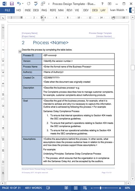 How to Write Better Business Processes Designs (with sample template)