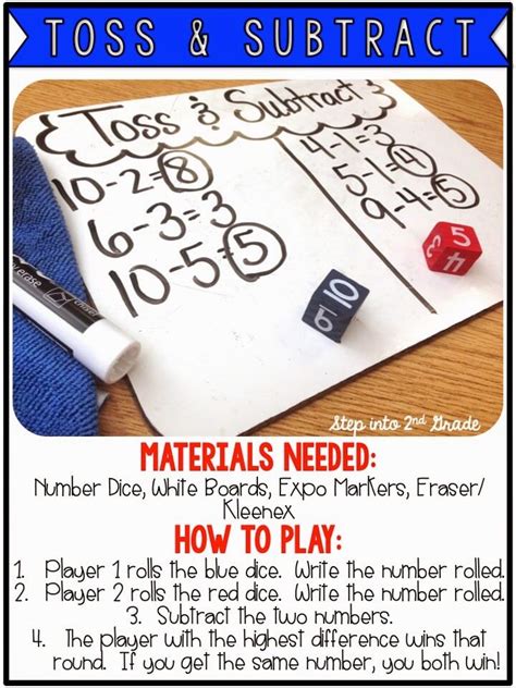 Subtraction Games! - Step into 2nd Grade