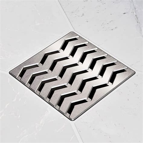 Ebbe Unique Square Shower Drain Grate Trend | Flooring Supply Shop