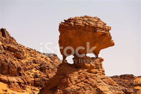 Rock Formations In The Sahara Desert Stock Photo | Royalty-Free ...