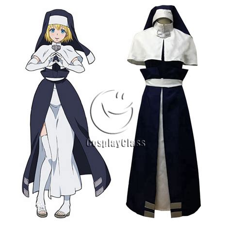 Fire Force Iris Nun Cosplay Costume - CosplayClass