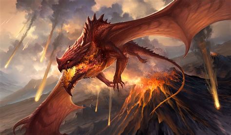 Red Dragon Flying Fire