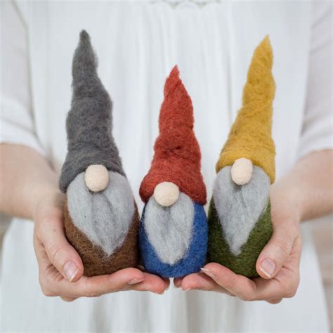 Gnomes Needle Felting Tutorial PDF Pattern Instant - Etsy | Needle ...