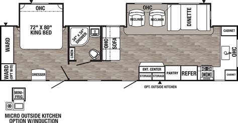 Mid Bunkhouse Travel Trailer Floor Plans