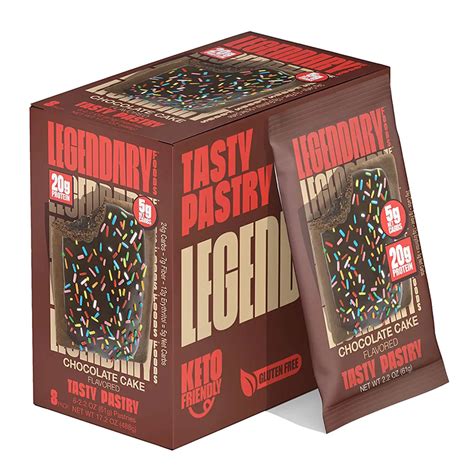 Buy Legendary Tasty Protein Pastry 20gm 1x10 - Chocolate Cake in Dubai ...