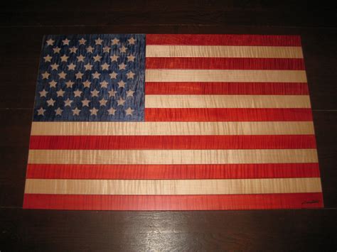 American Flag Wall Hanging Wall decor Flag by TreeLineWoodProducts