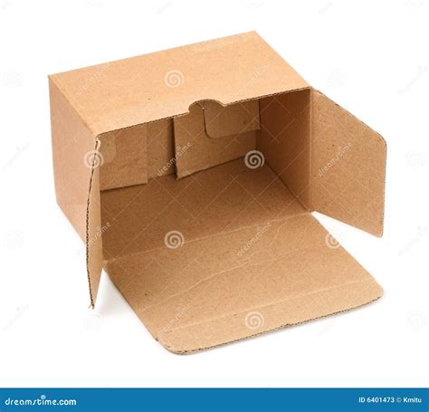 Open empty cardboard box stock image. Image of business - 6401473