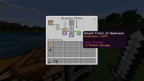 Splash Potion Of Weakness Minecraft Pe Recipe | Deporecipe.co