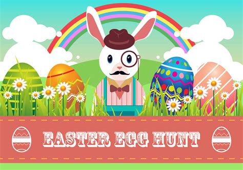 Easter Egg Hunt Vector 149675 Vector Art at Vecteezy