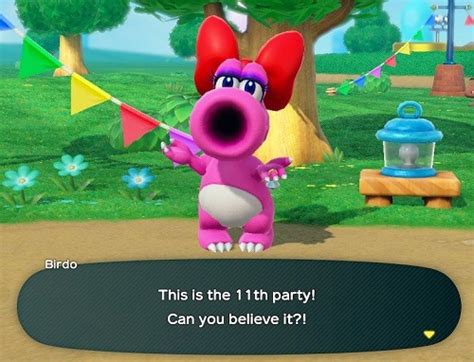 Small Mario Findings - In Super Mario Party, Birdo can be encountered in...