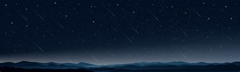 Night starry sky with mountain landscape,Horizon Dark Blue sky with ...