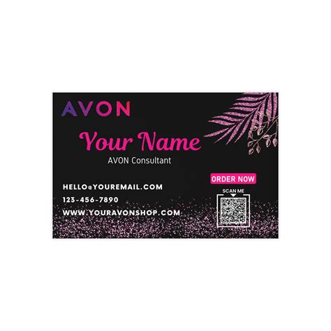 Free printable avon business cards, Download Free printable avon ...