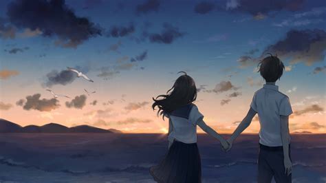 Anime Couple Holding Hands Drawing – NBKomputer