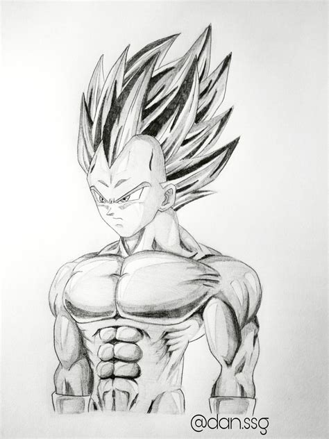 Vegeta Sketch at PaintingValley.com | Explore collection of Vegeta Sketch