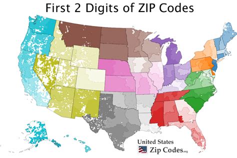 Printable Zip Code Map