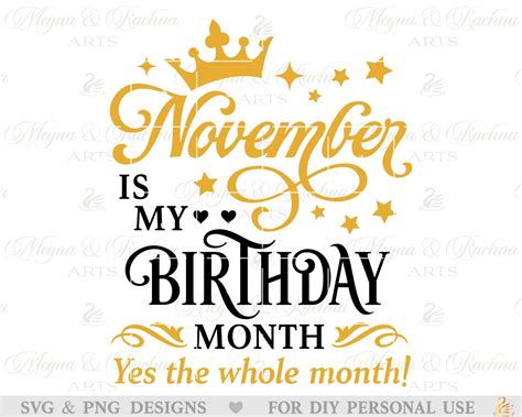 November Birthday Month