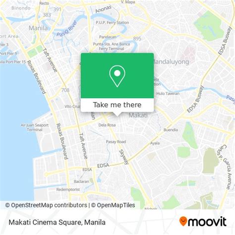 How to get to Makati Cinema Square in Makati City by bus or train?