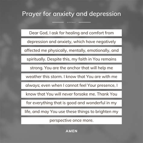 Prayer For Anxiety Over Health 25 Uplifting Prayers For Anxiety With ...