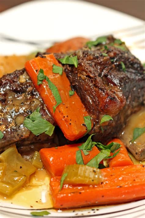 Braised Beef Short Ribs in Herbed White Wine Sauce - keviniscooking.com