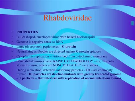 PPT - Rhabdoviridae PowerPoint Presentation, free download - ID:308008