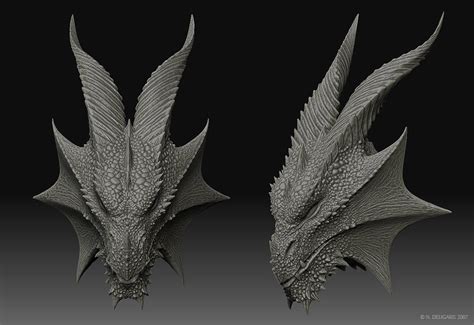 3d Dragon Head Template