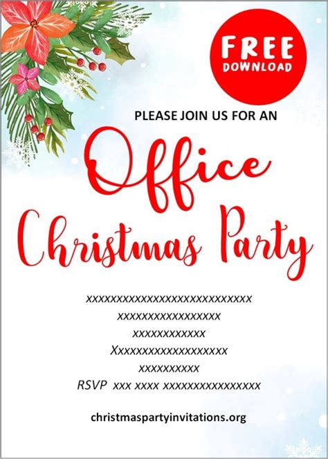 Free downloadable templates for christmas invitations - okehigh