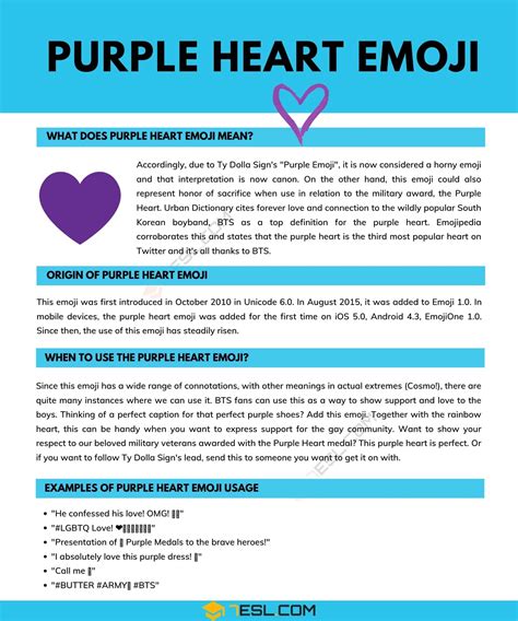 "Purple Heart" Meaning, Origin and Examples • 7ESL