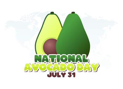 vector graphic of national avocado day good for national avocado day ...