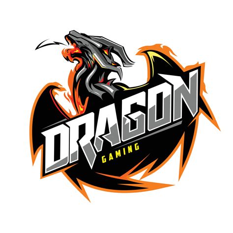 dragon mascot gaming logo 10409933 Vector Art at Vecteezy