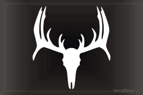 Buck Skull Silhouette Decal