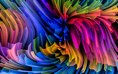 Download wallpapers colorful abstract waves, 4k, neon art, creative ...