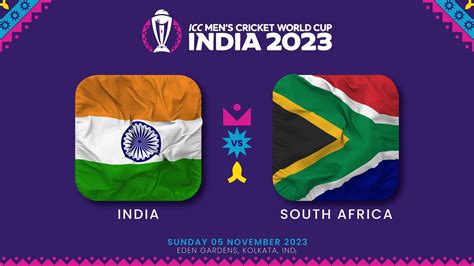 India vs South Africa Match in ICC Men's Cricket Worldcup India 2023 ...