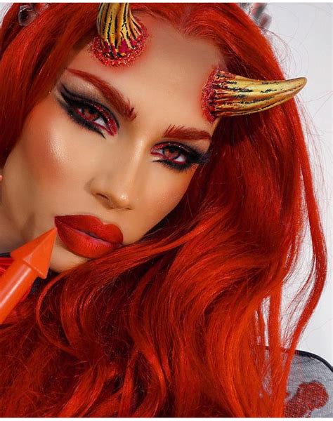 FEATURING: @nikkifrenchmakeup #Devil #DevilMakeup #ValentinesMakeup # ...